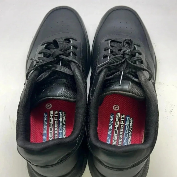 Women’s Skechers Lace Up Athletic Food Service Shoe Size 11 Black, Pre-owned - Picture 6 of 8